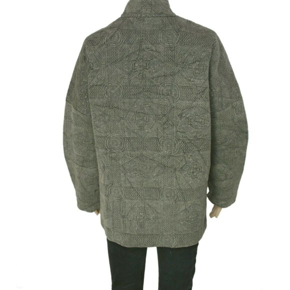 Leon & Harper Kali Veste Kimono Imprime Noir Jacket NWT L - Picture 4 of 6